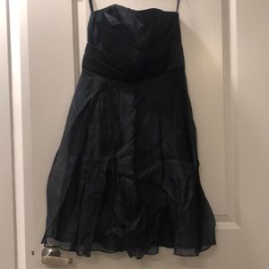 WhiteHouse BlackMarket Chiffon Strapless Dress